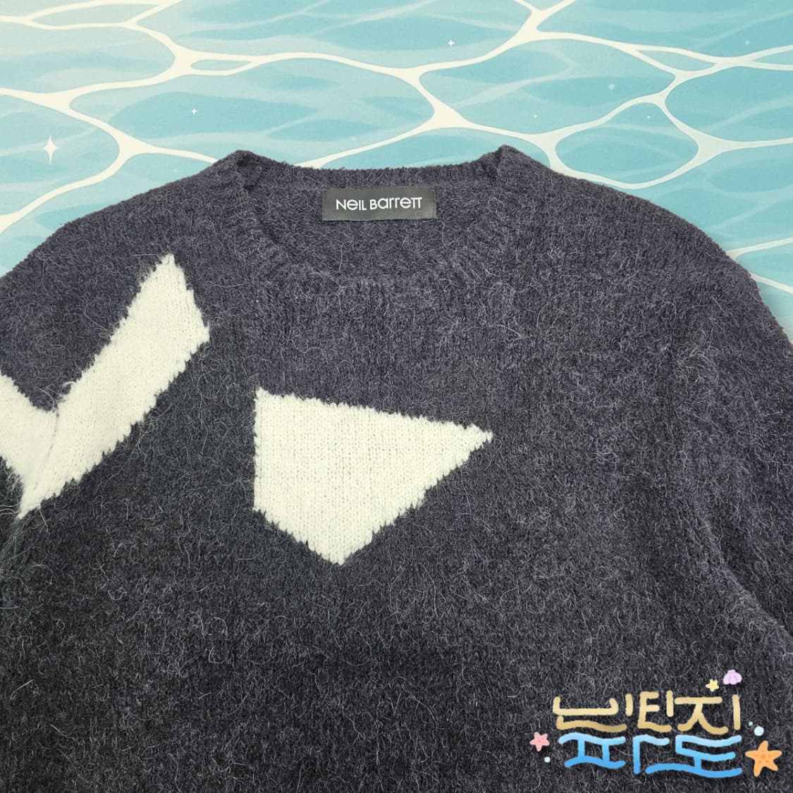 90 닐바렛 스타 알파카 모헤어 스웨터 상품이미지2