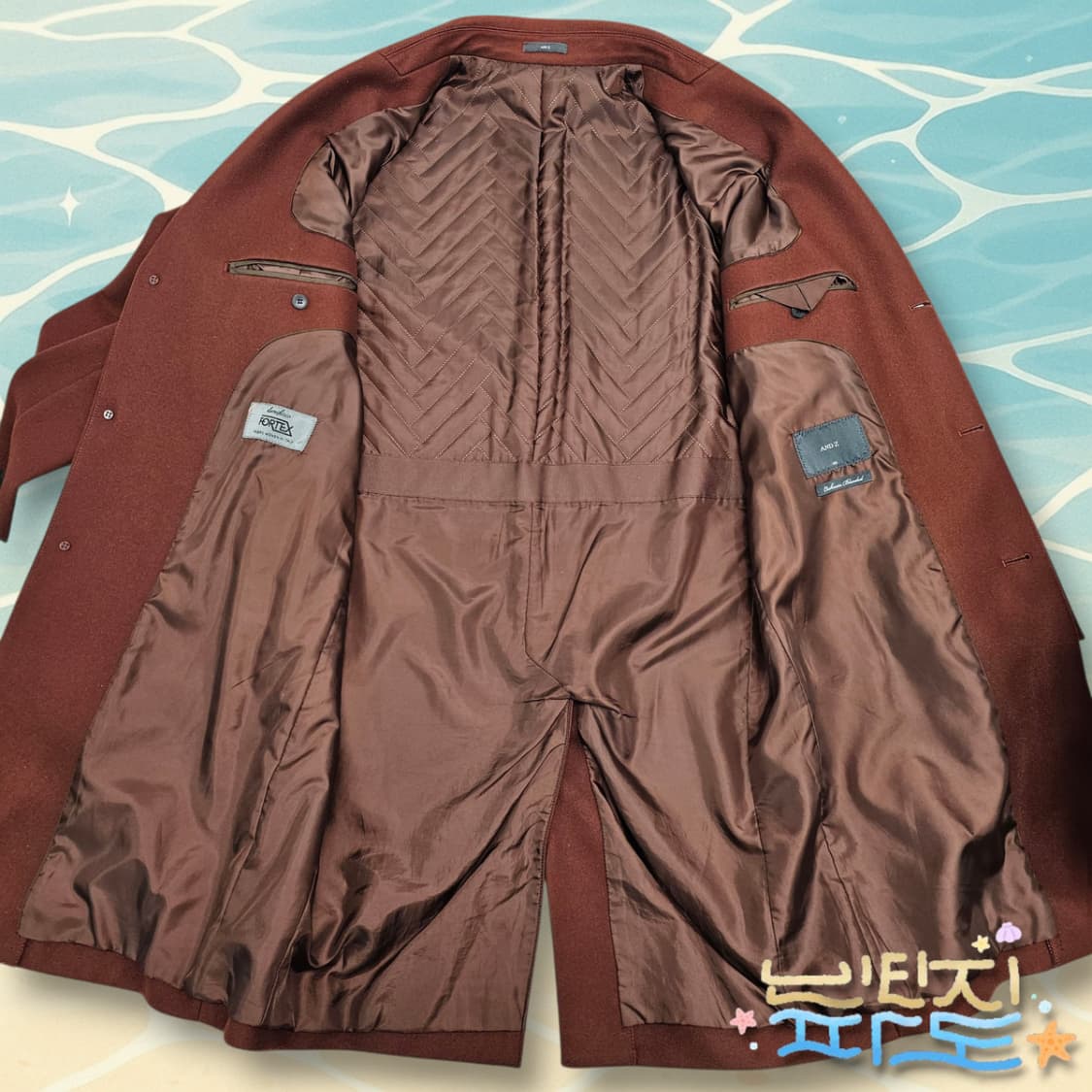 105 AND Z 앤드지 캐시미어 블렌디드 퀼팅코트 상품이미지5