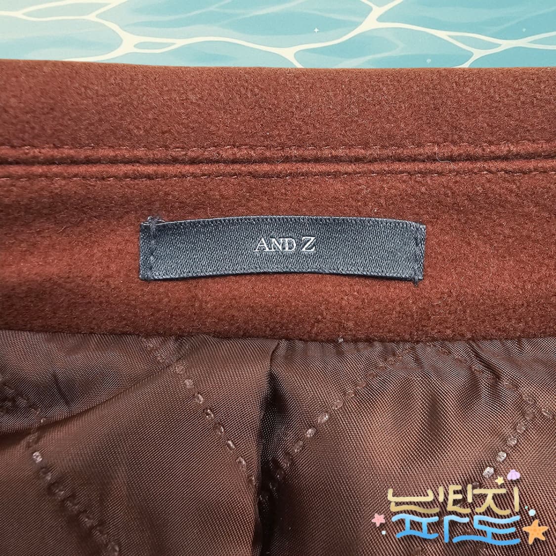 105 AND Z 앤드지 캐시미어 블렌디드 퀼팅코트 상품이미지8