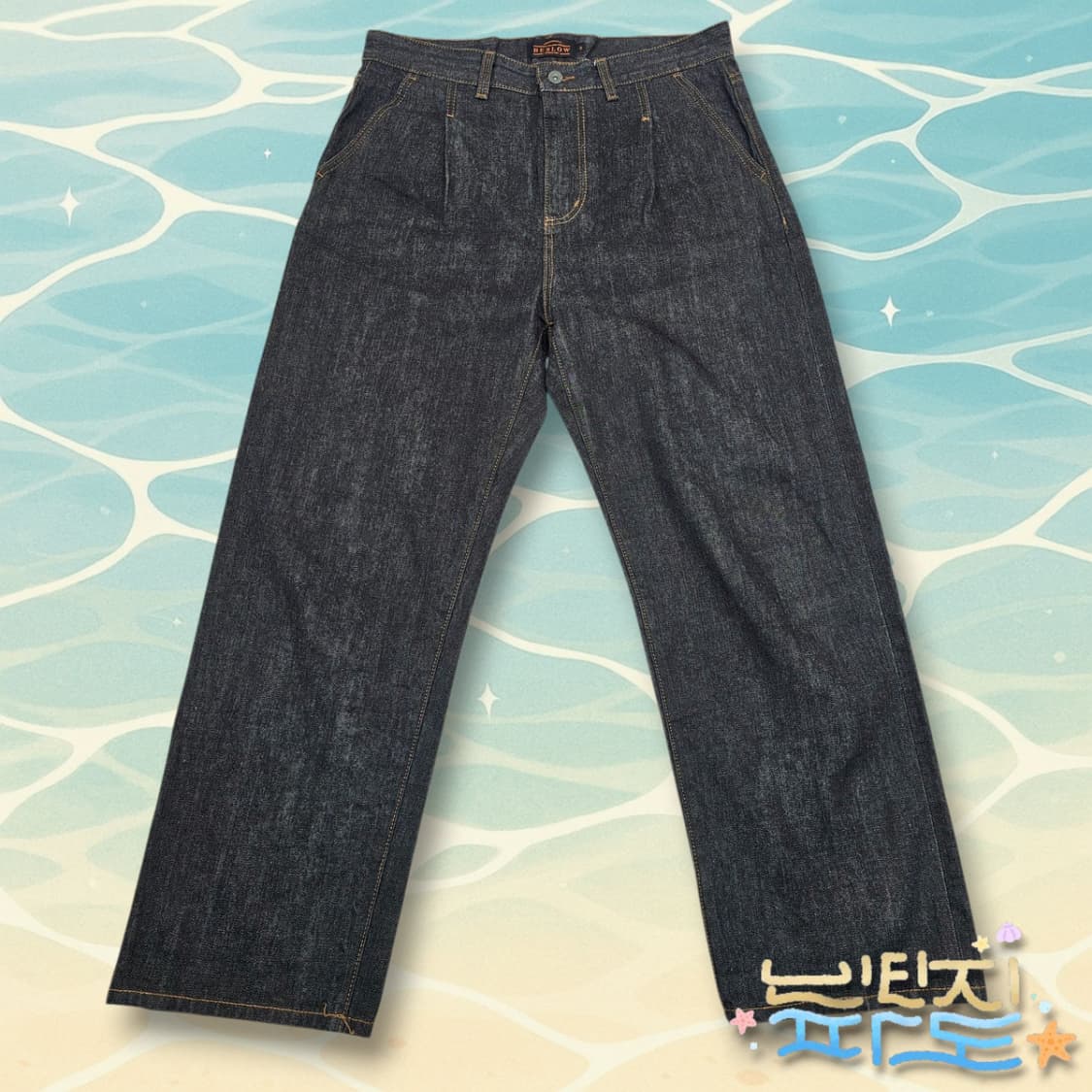 32 비슬로우 핀턱 셀비지 데님 팬츠 상품이미지1