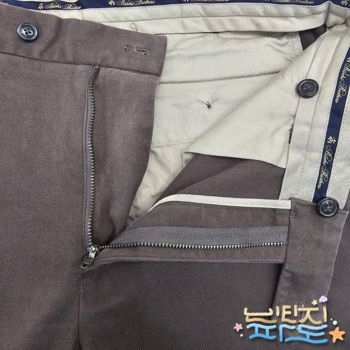 34 브룩스브라더스 슬림핏 기모 슬랙스 팬츠 상품이미지5