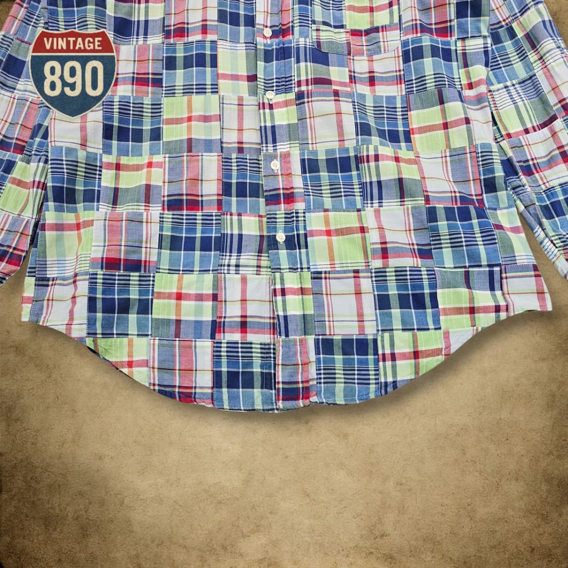 [L] 브룩스브라더스 패치워크 리젠트 셔츠 상품이미지3