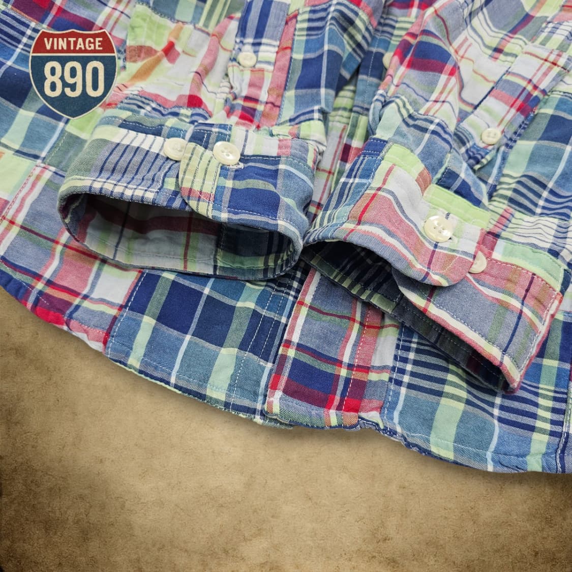 [L] 브룩스브라더스 패치워크 리젠트 셔츠 상품이미지5