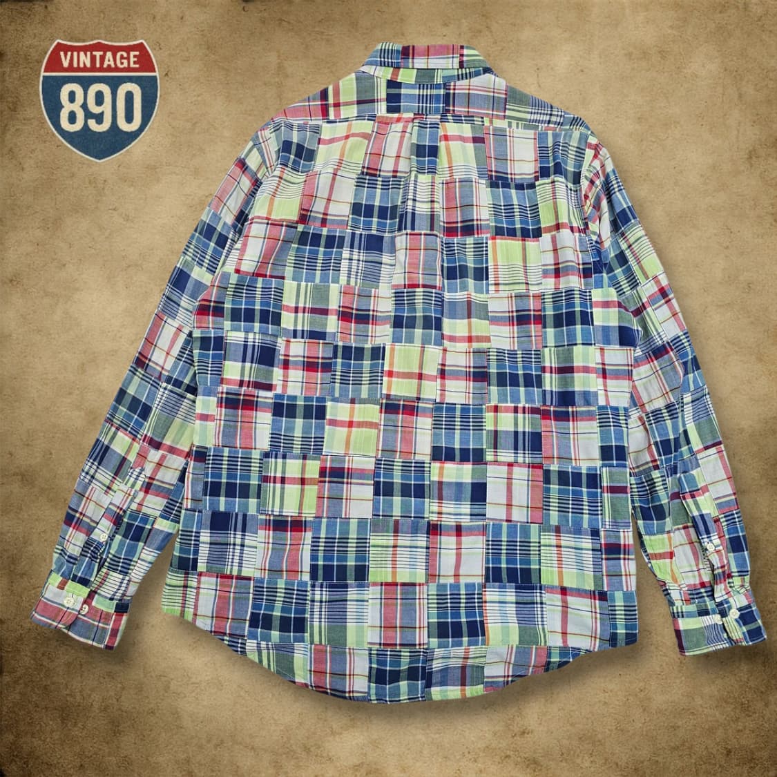 [L] 브룩스브라더스 패치워크 리젠트 셔츠 상품이미지8