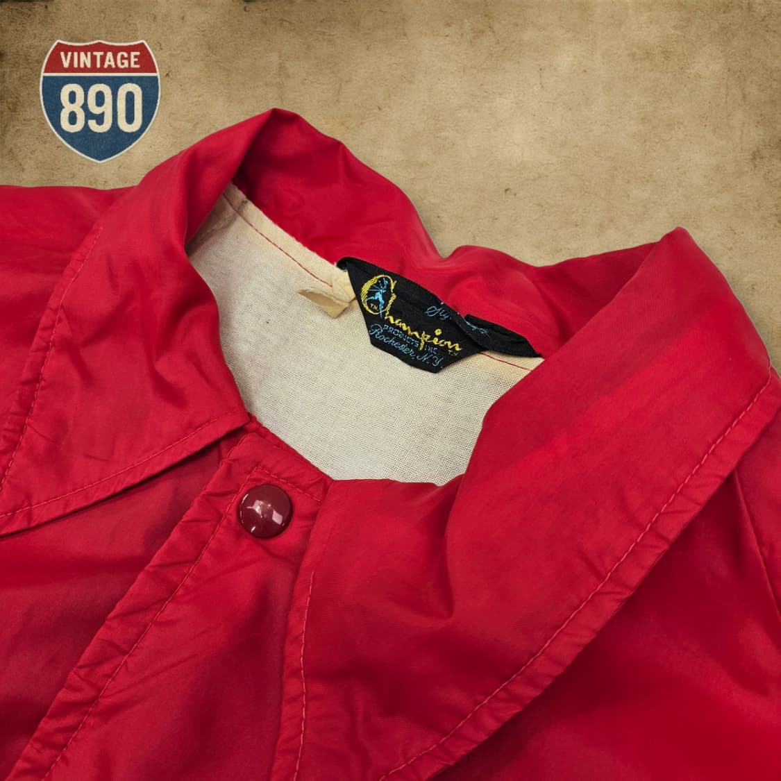 [110] USA 60s Champion 챔피온 인디언즈 코치자켓 상품이미지4