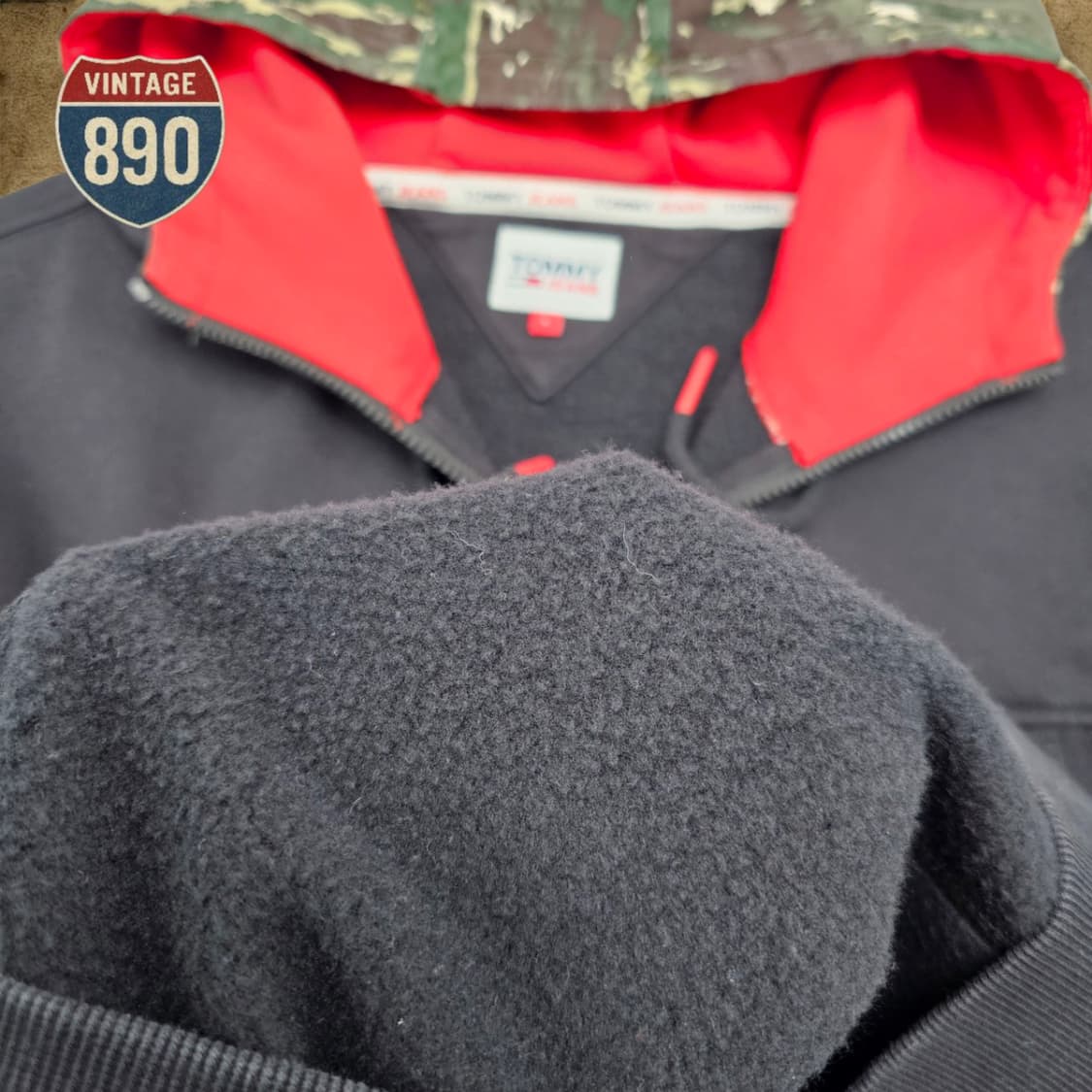 [L] Tommy Jeans 타미진스 21FW 블록 카모 후드 상품이미지8