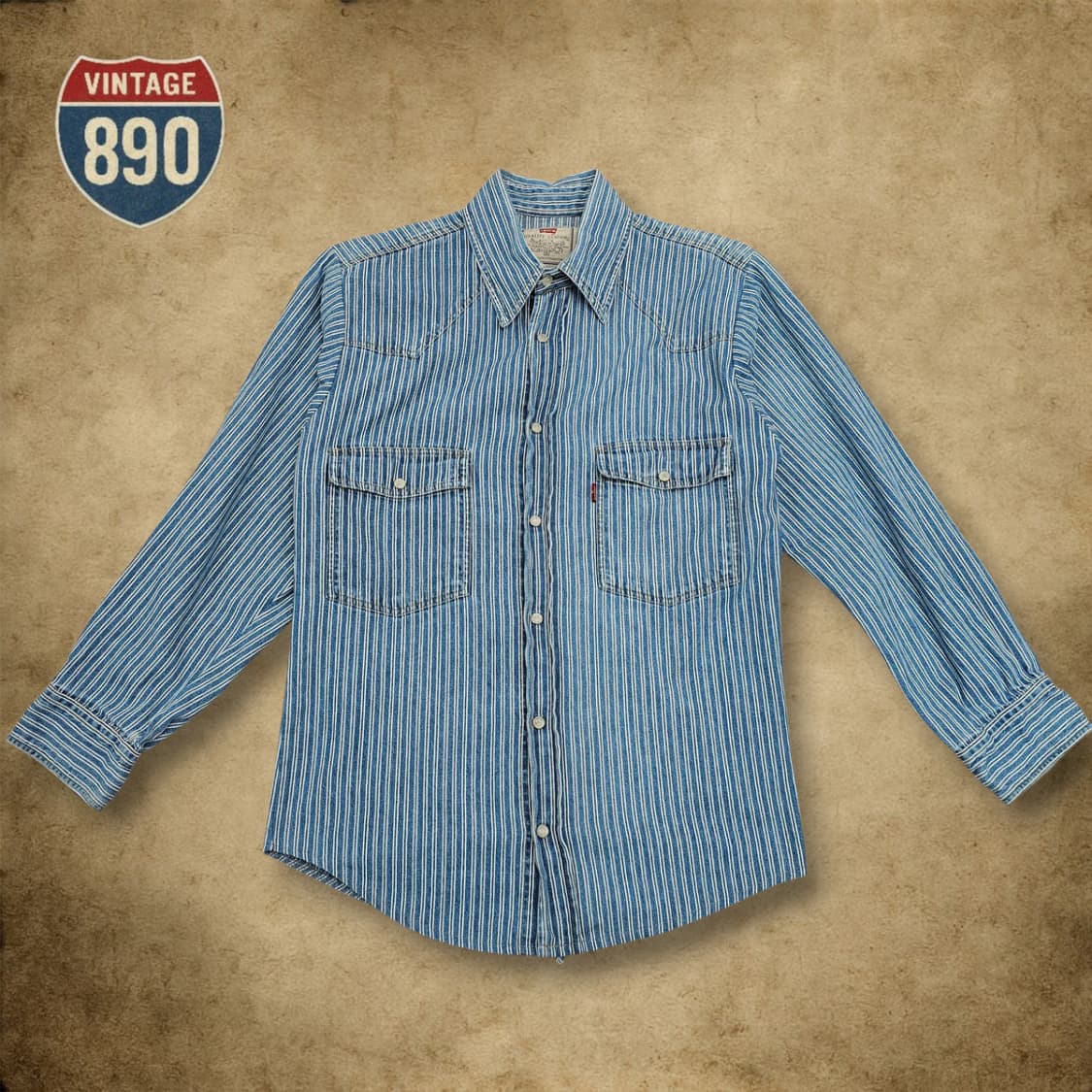 [90] Levi's 리바이스 스트라이프 웨스턴 셔츠 상품이미지1