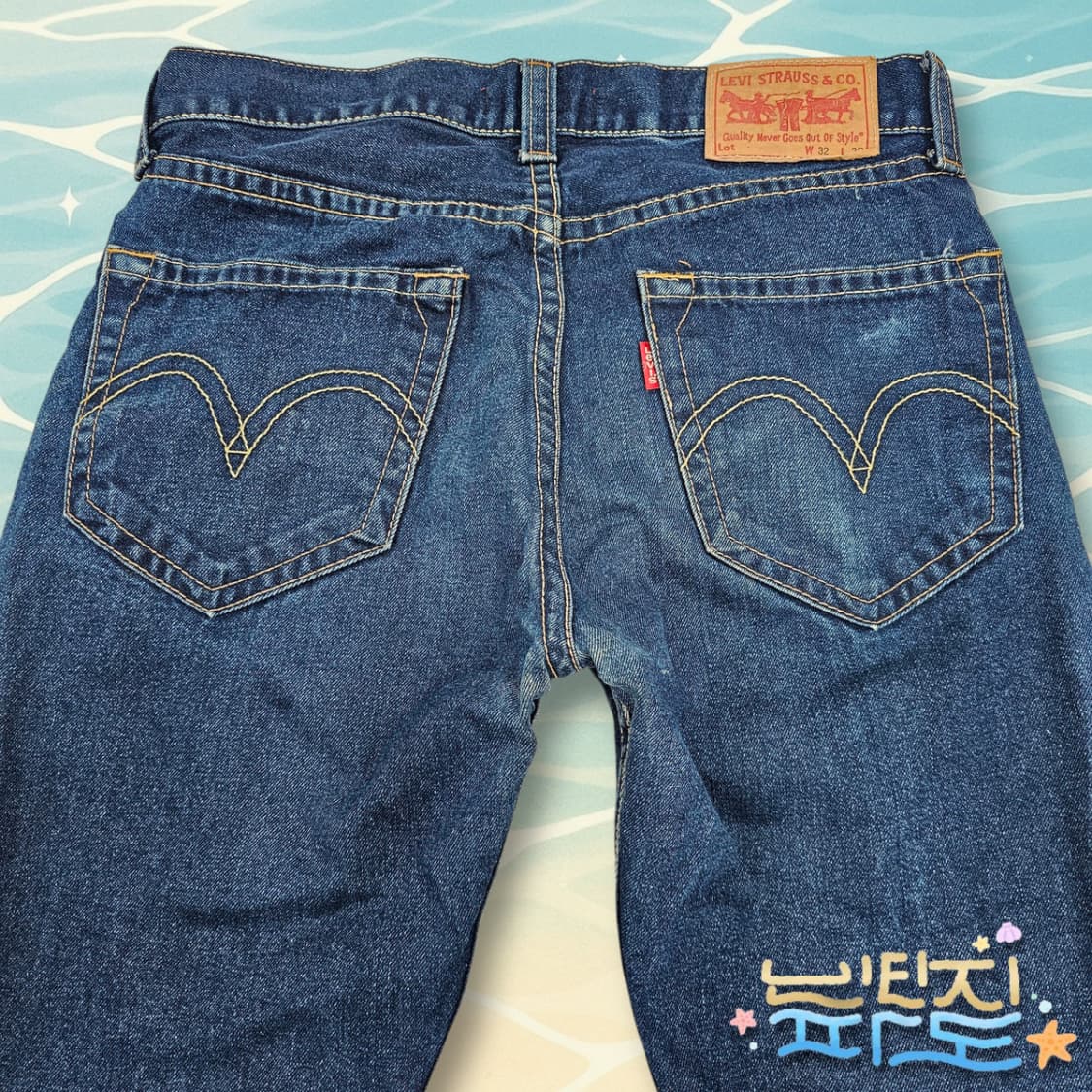 32 LEVIS 리바이스 아이코닉 타입 1 스트레이트 데님팬츠 상품이미지9