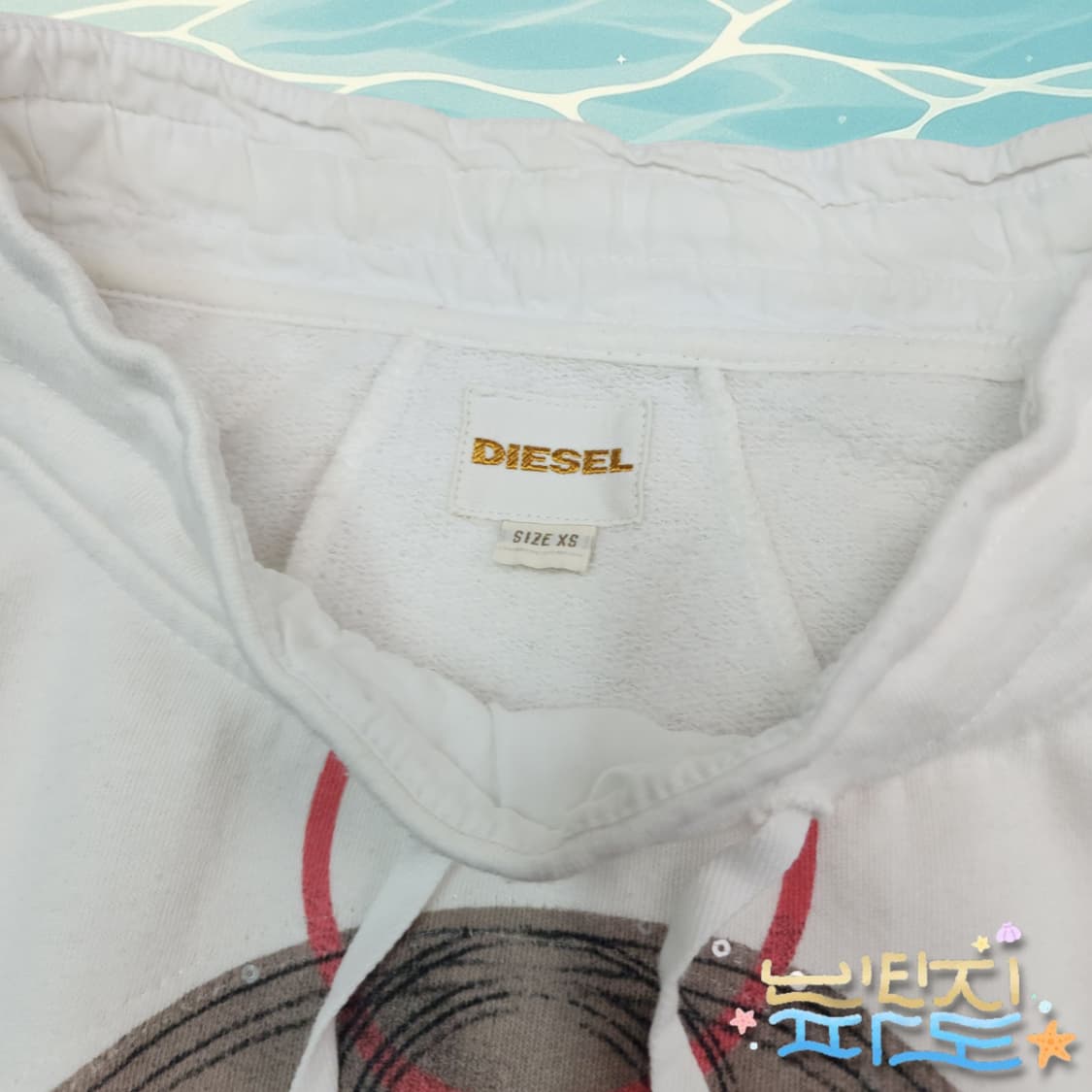 XS DIESEL 디젤 프린팅 롱 스웻 원피스 상품이미지5