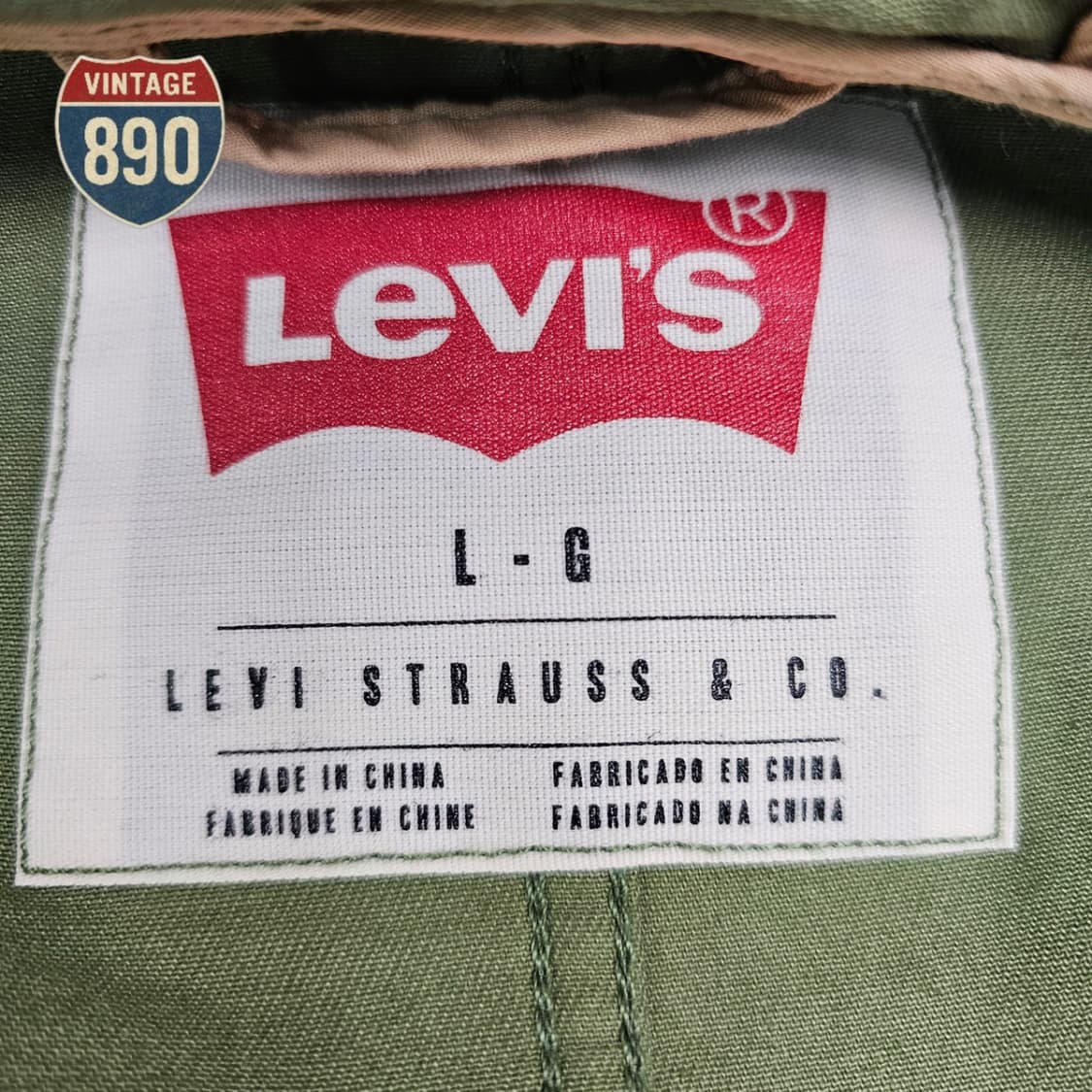 [L] Levi's 리바이스 롱 스트링 야상 자켓 상품이미지9