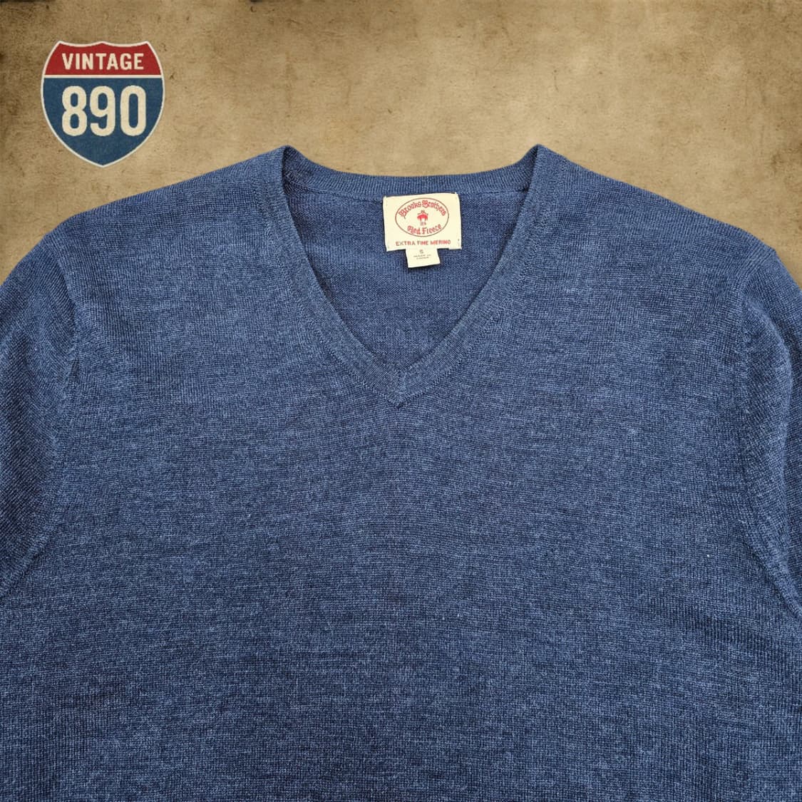 [90] 브룩스브라더스 레드플리스 브이넥 니트 상품이미지2