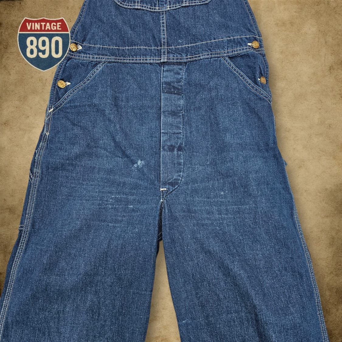 [32] 80S USA제 LEE 데님 오버롤 카펜터 상품이미지3