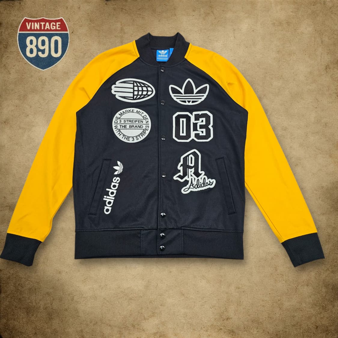 [100] adidas 아디다스 빅로고 바시티 자켓 상품이미지1