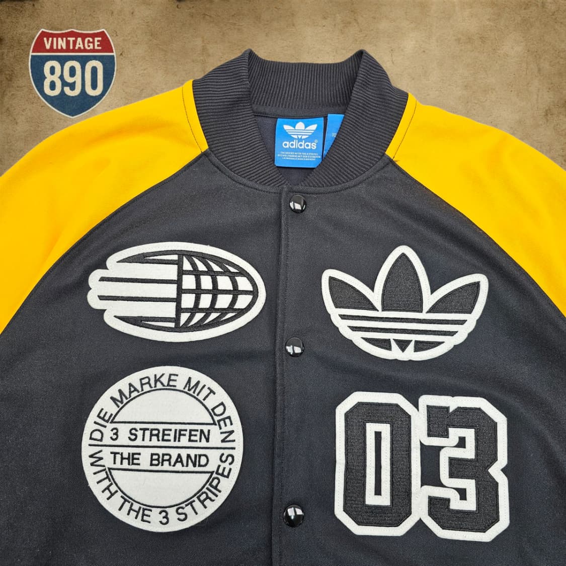 [100] adidas 아디다스 빅로고 바시티 자켓 상품이미지2