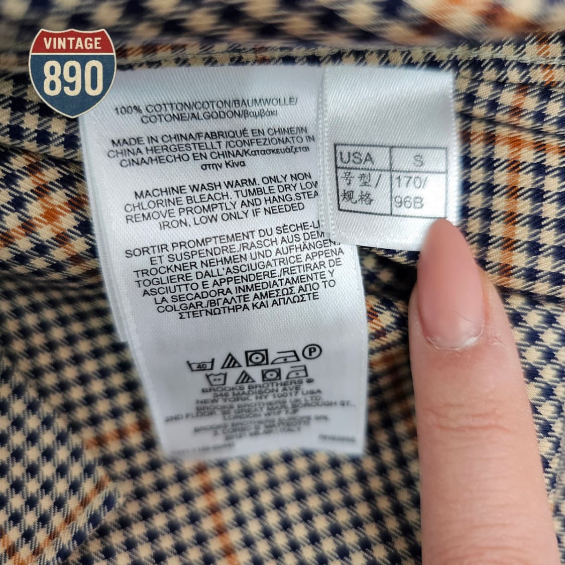 [S] Brooks Brothers 브룩스브라더스 리젠트 체크 셔츠 상품이미지7