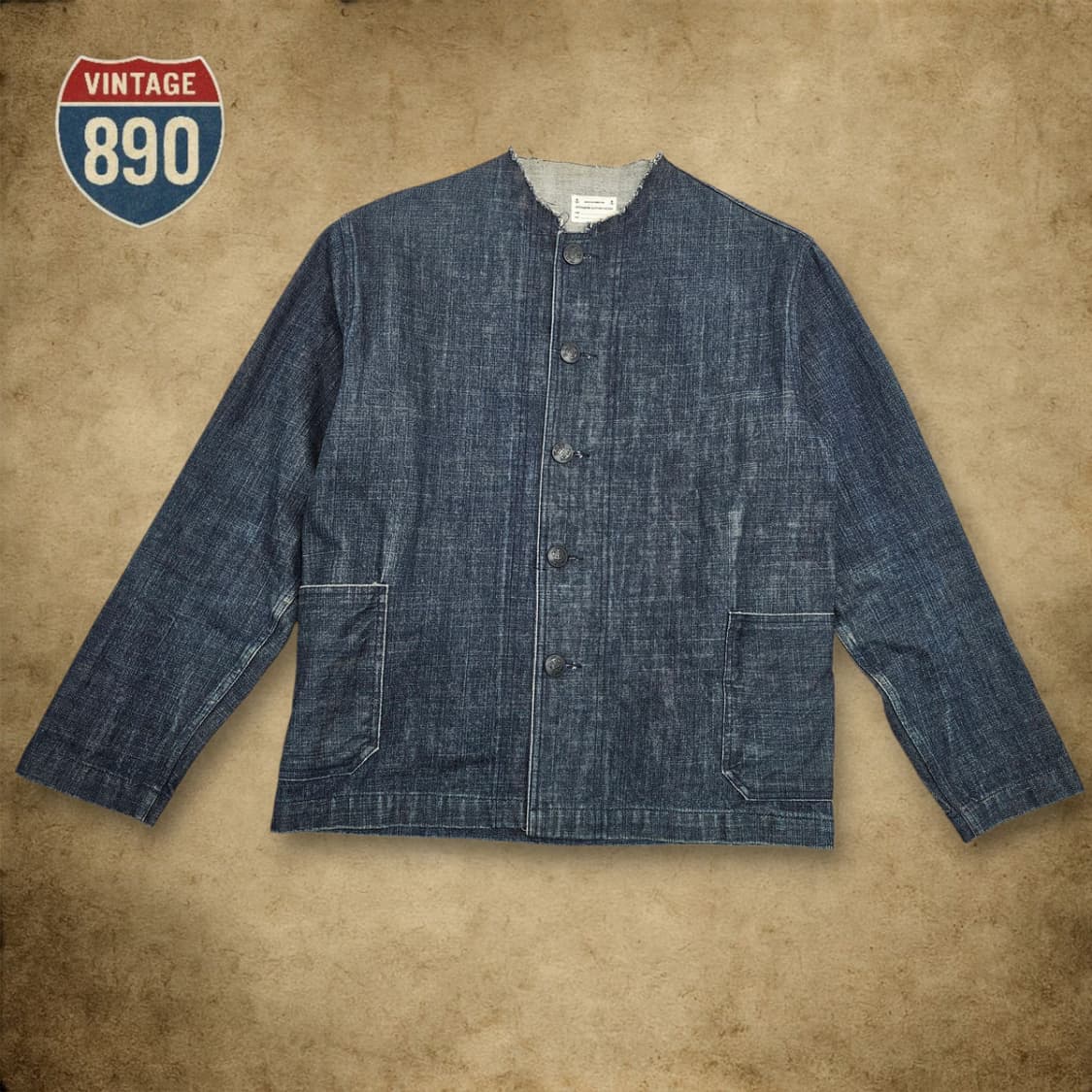 [L] 아웃스탠딩 컴퍼니 셀비지 데님 네이비 미해군 청자켓 상품이미지1