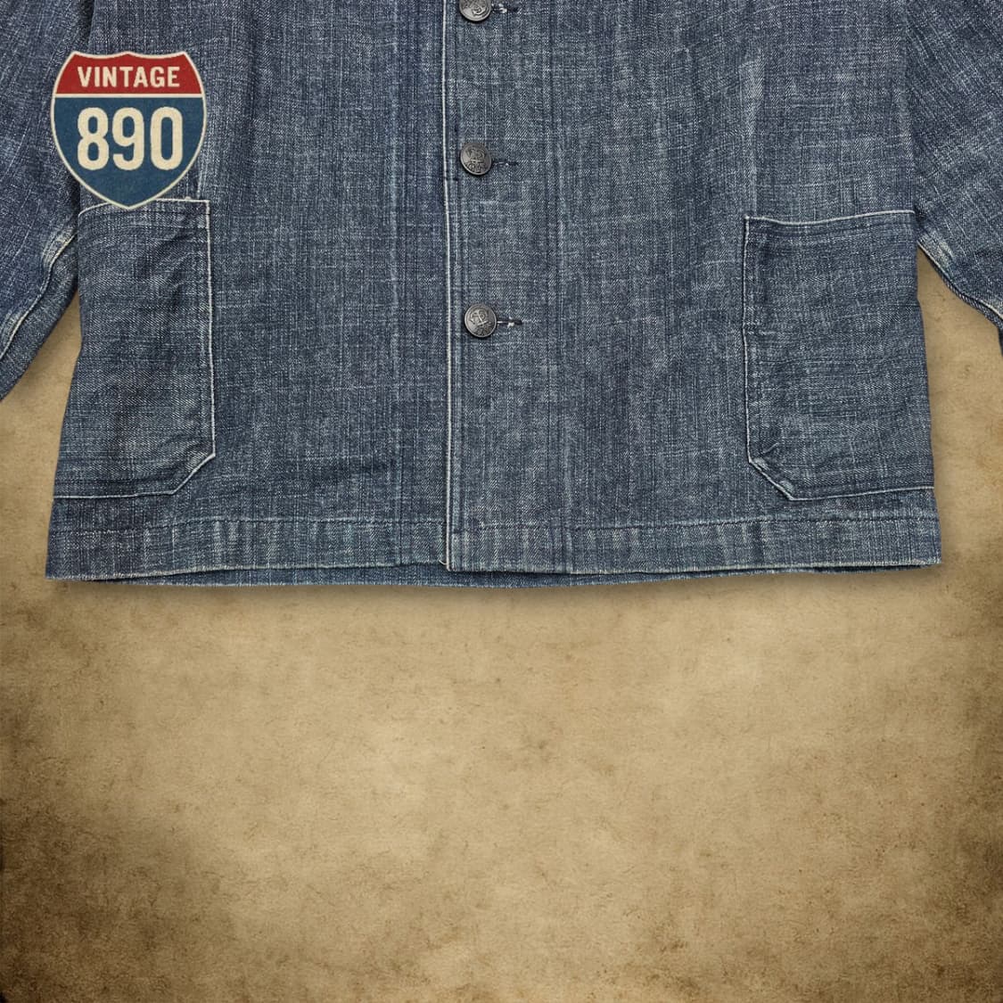 [L] 아웃스탠딩 컴퍼니 셀비지 데님 네이비 미해군 청자켓 상품이미지3