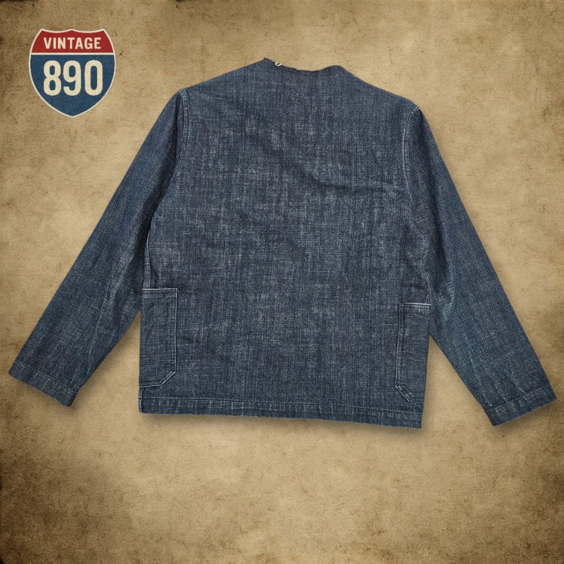 [L] 아웃스탠딩 컴퍼니 셀비지 데님 네이비 미해군 청자켓 상품이미지9