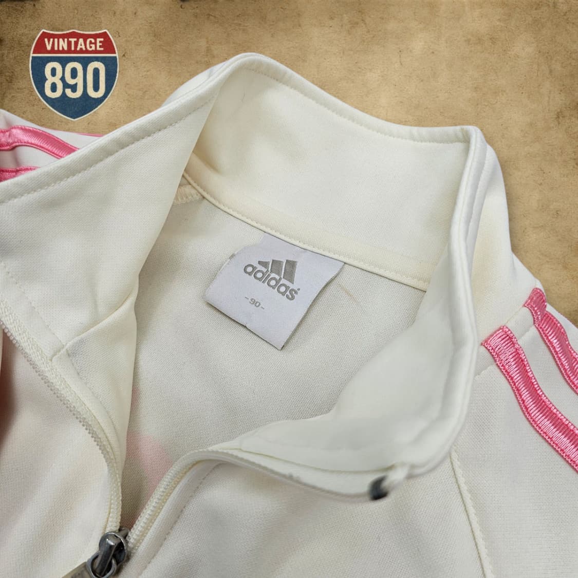 [90] adidas 아디다스 핑크 집업 져지 상품이미지4