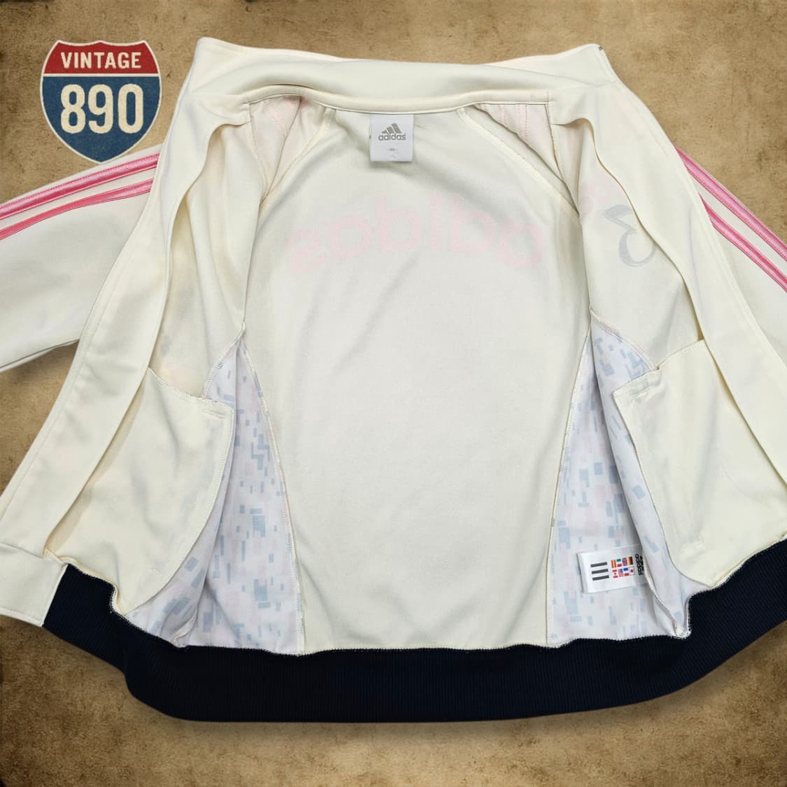 [90] adidas 아디다스 핑크 집업 져지 상품이미지6