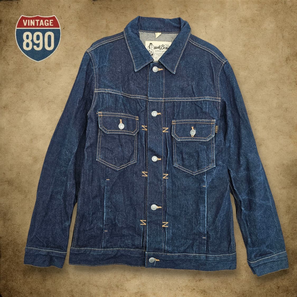 [L] Nude Bones 누드본즈 신치백 청자켓 상품이미지1