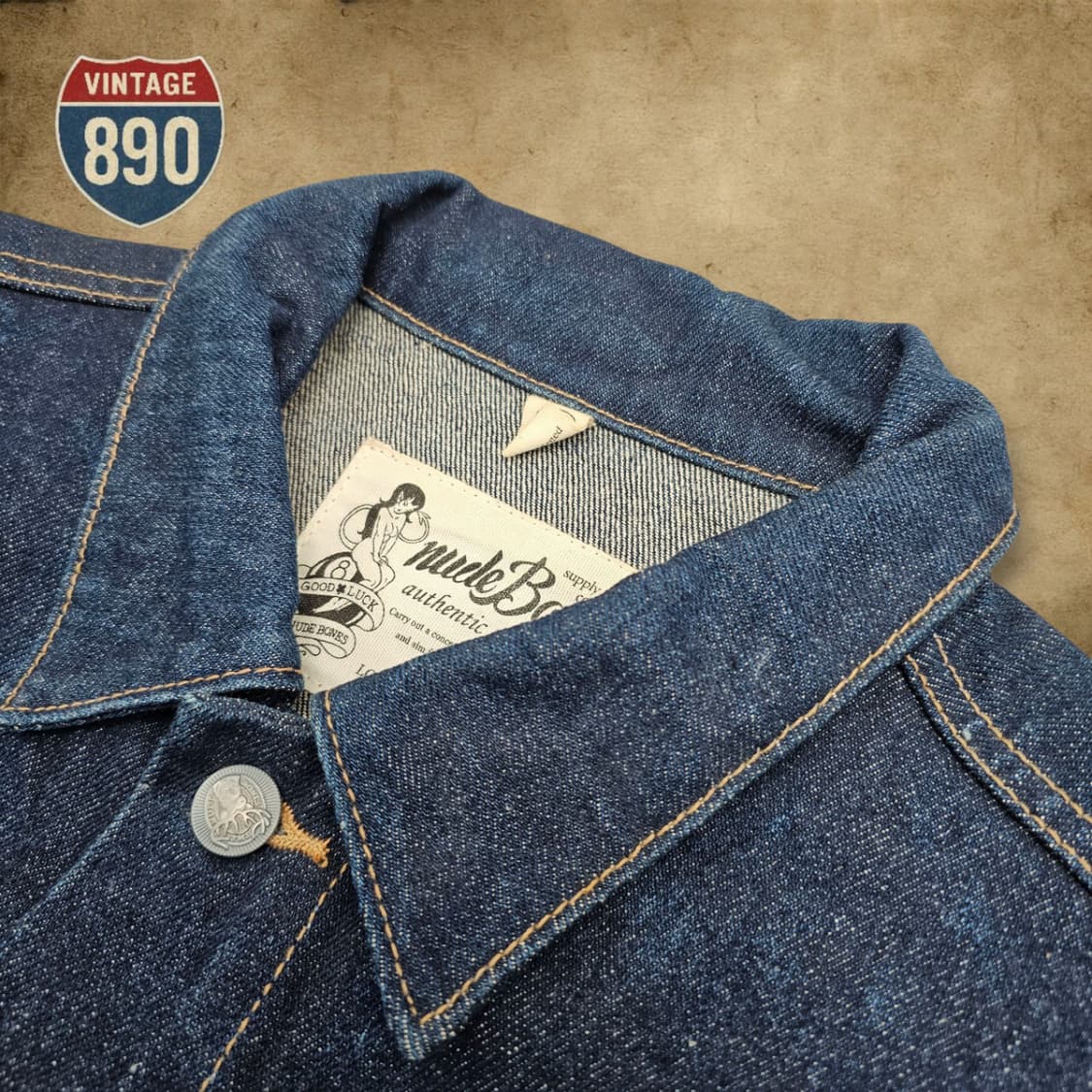 [L] Nude Bones 누드본즈 신치백 청자켓 상품이미지5