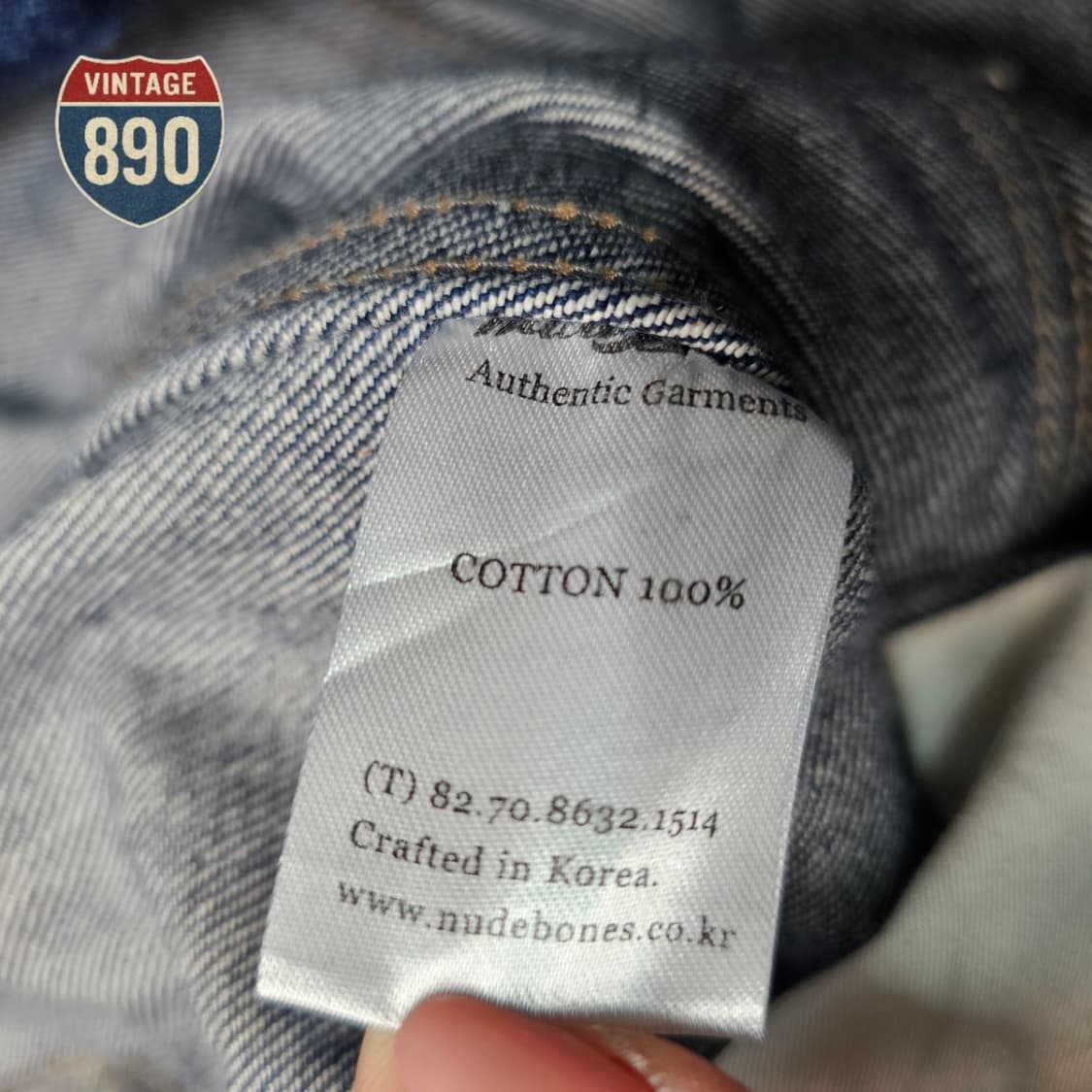 [L] Nude Bones 누드본즈 신치백 청자켓 상품이미지7