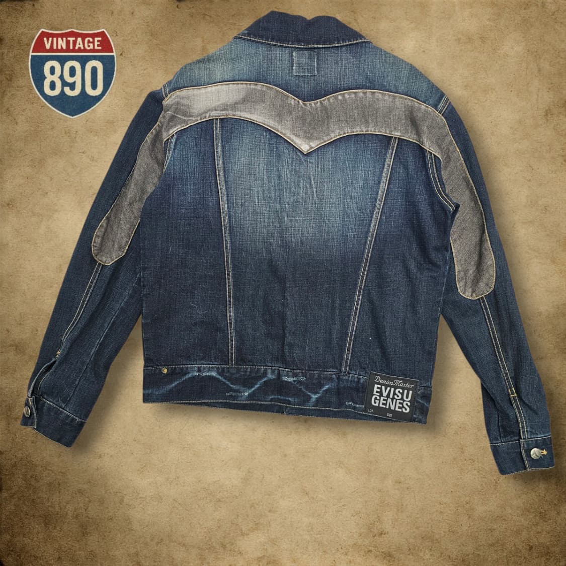[M] Evisu 에비수 데님 트러커 청자켓 상품이미지10