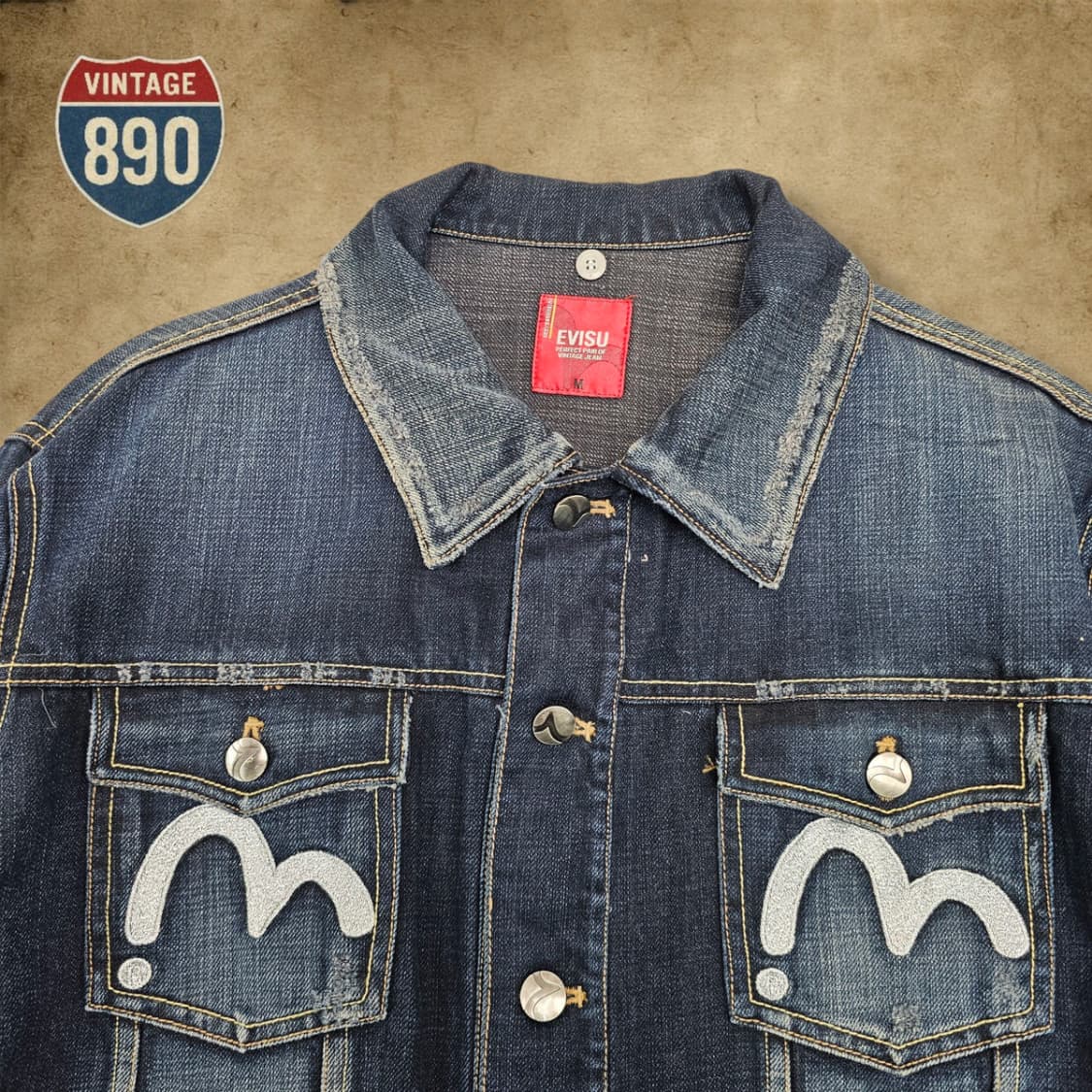 [M] Evisu 에비수 데님 트러커 청자켓 상품이미지2