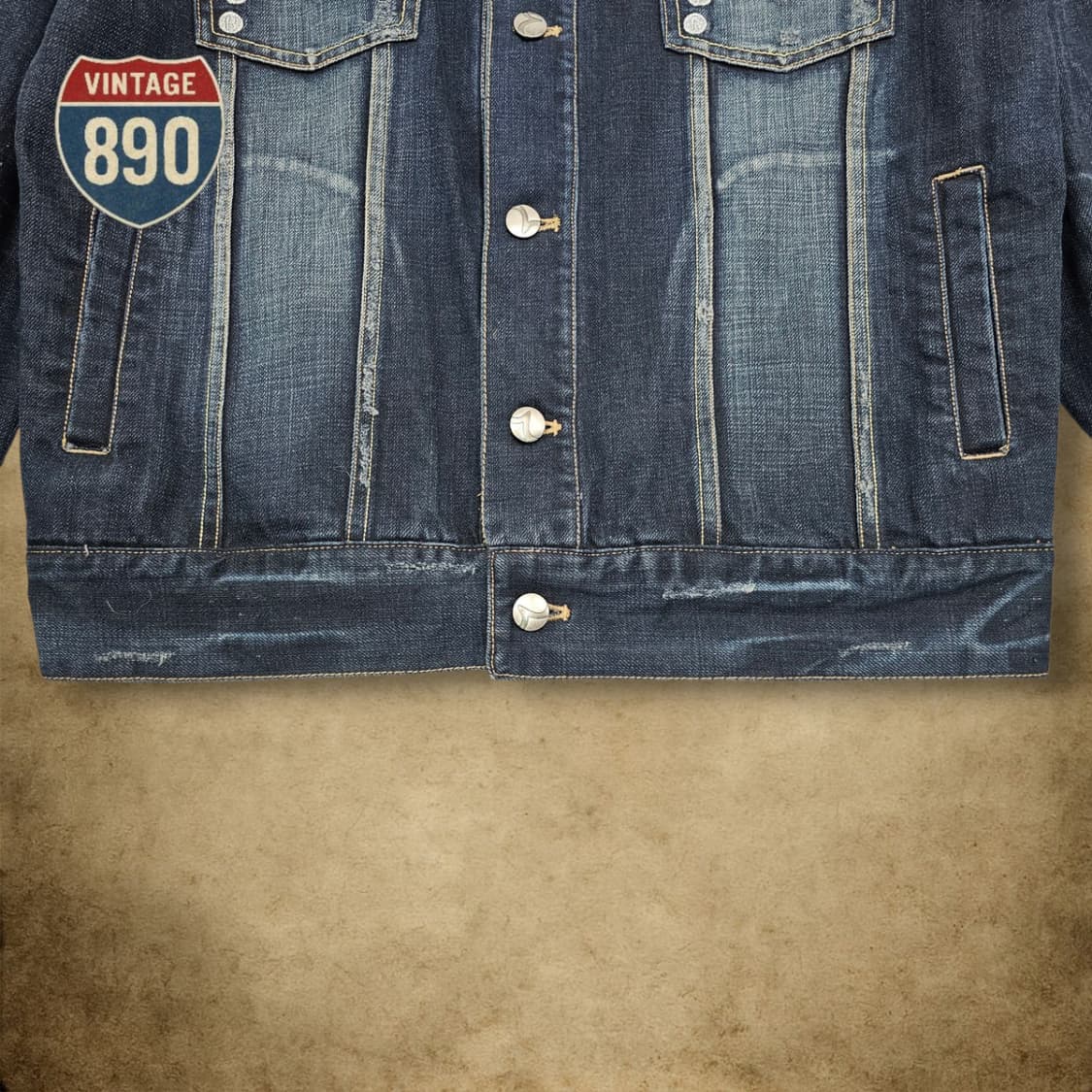 [M] Evisu 에비수 데님 트러커 청자켓 상품이미지3