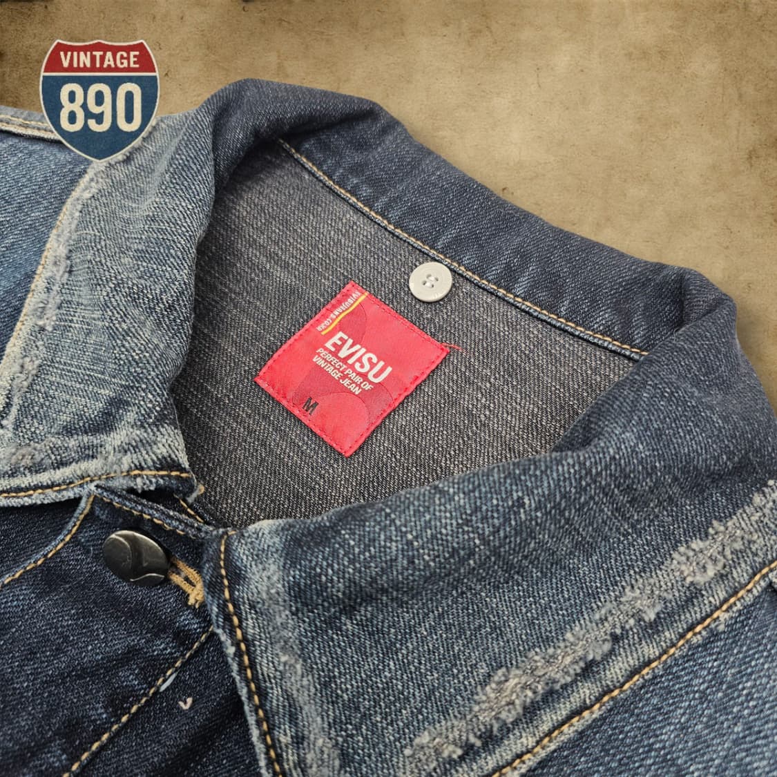 [M] Evisu 에비수 데님 트러커 청자켓 상품이미지4