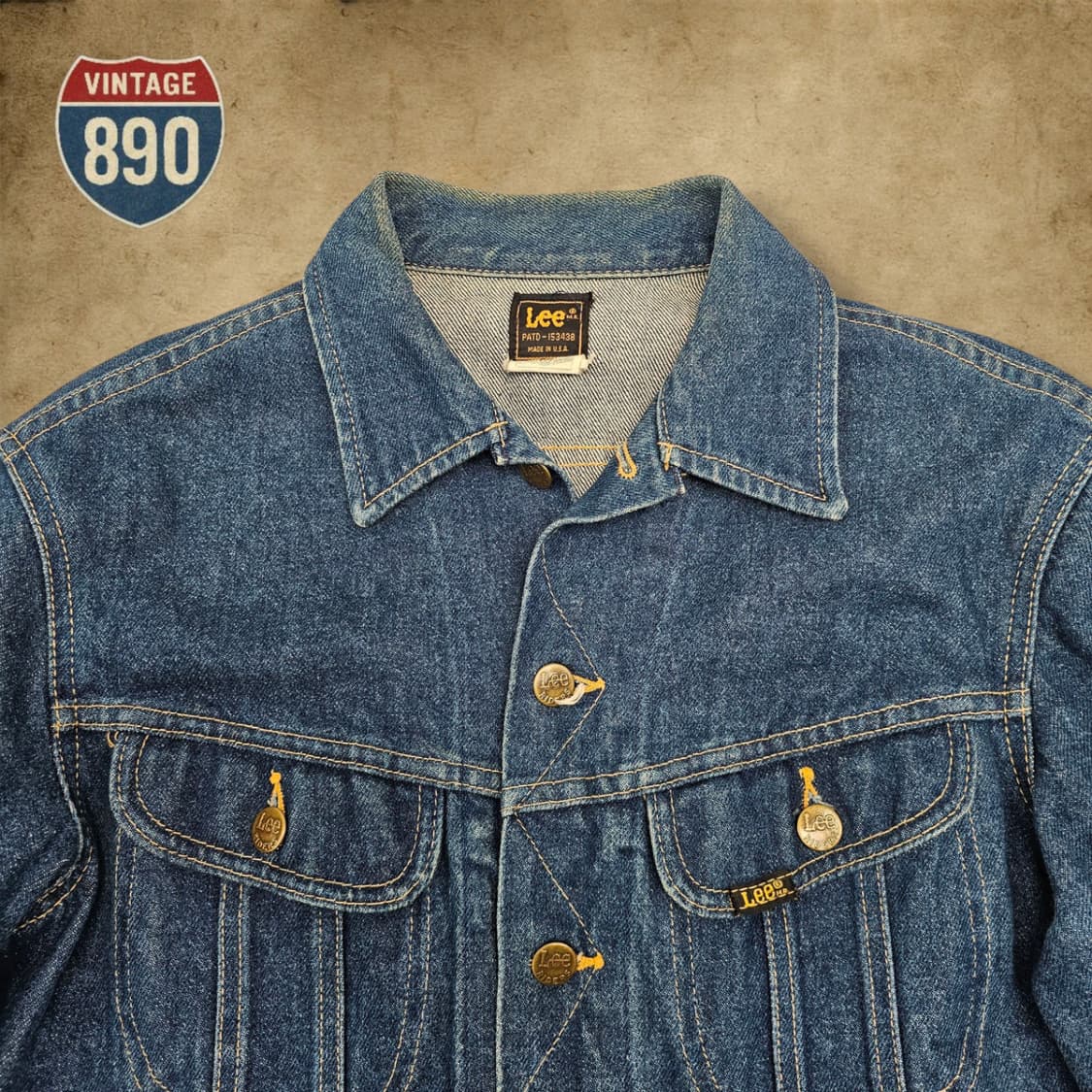 [38B] LEE 리 USA 80s 트러커 청자켓 상품이미지2