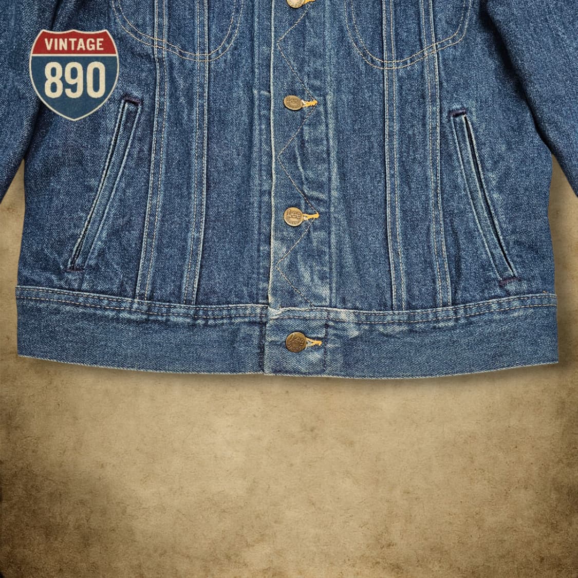 [38B] LEE 리 USA 80s 트러커 청자켓 상품이미지3