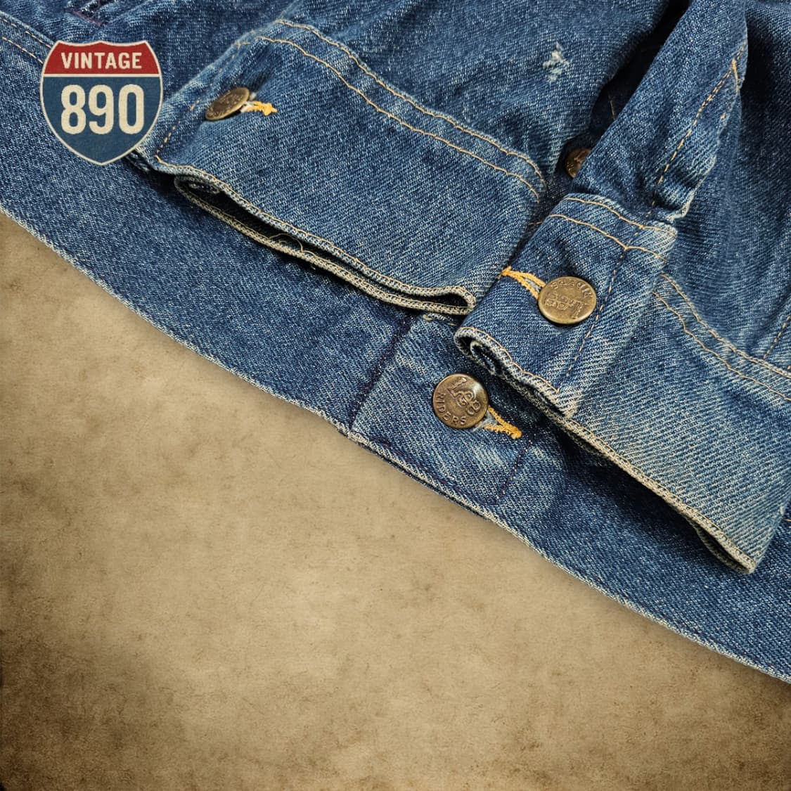 [38B] LEE 리 USA 80s 트러커 청자켓 상품이미지4