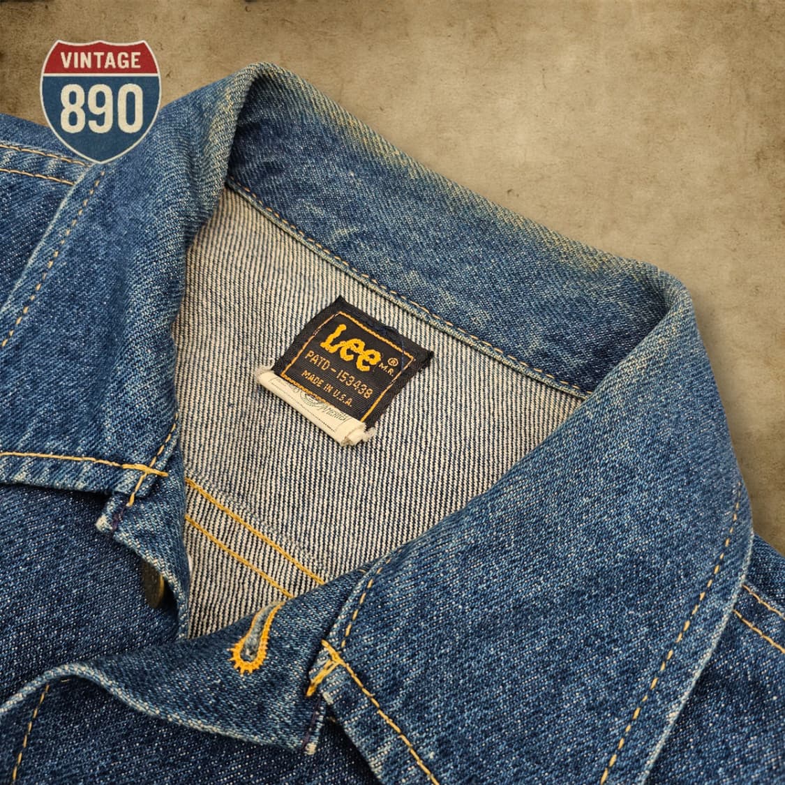 [38B] LEE 리 USA 80s 트러커 청자켓 상품이미지5