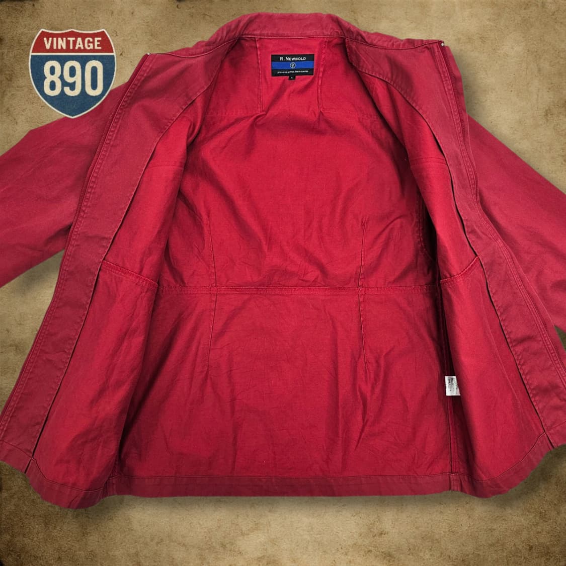 [L] R.Newbold 알뉴볼드 레드 코튼 자켓 상품이미지7
