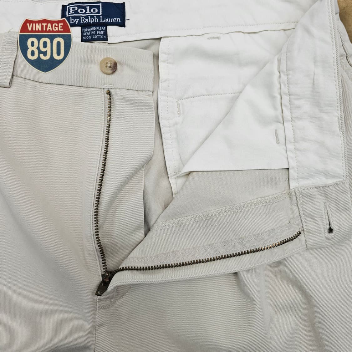 [34] POLO Ralph Lauren 포워드 플리츠 투턱 치노팬츠 상품이미지5