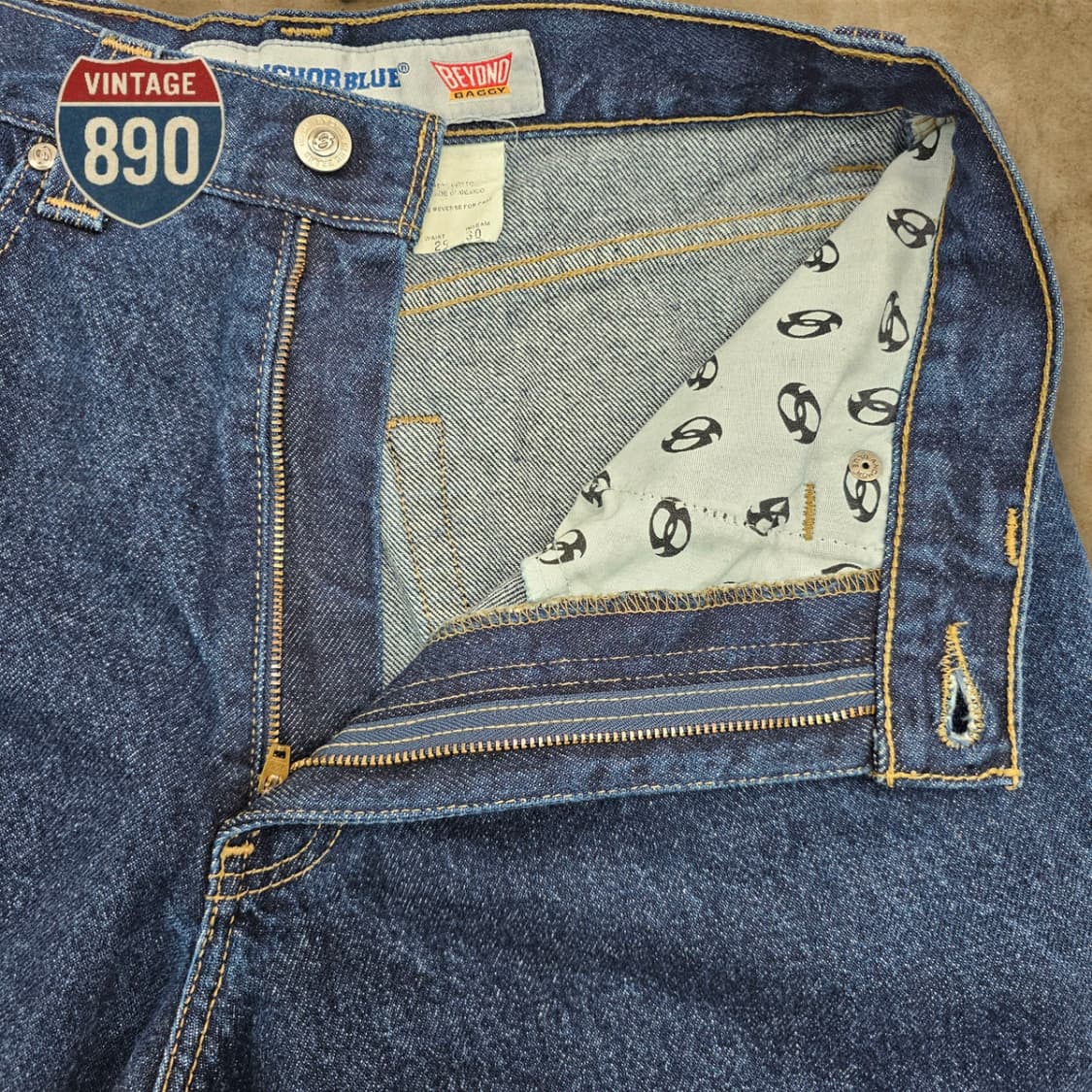 [29] Anchor Blue 앵커블루 배기 데님 청바지 상품이미지5