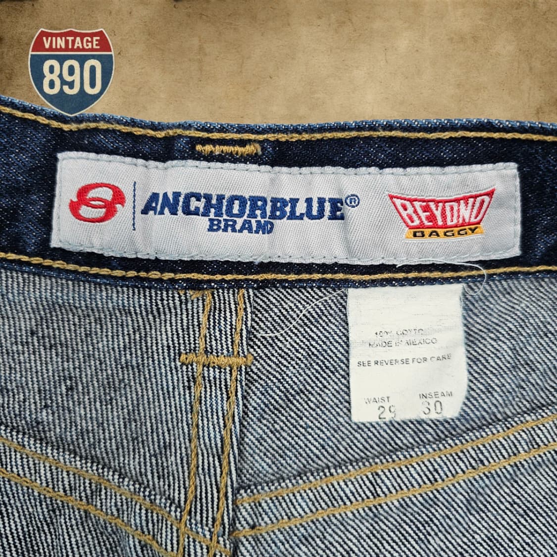 [29] Anchor Blue 앵커블루 배기 데님 청바지 상품이미지6