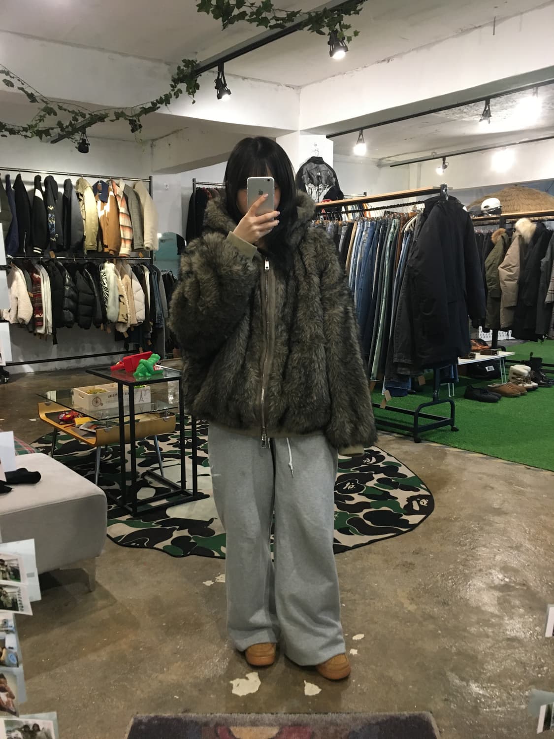 울프 퍼 투웨이 집업 후드 자켓 상품이미지3