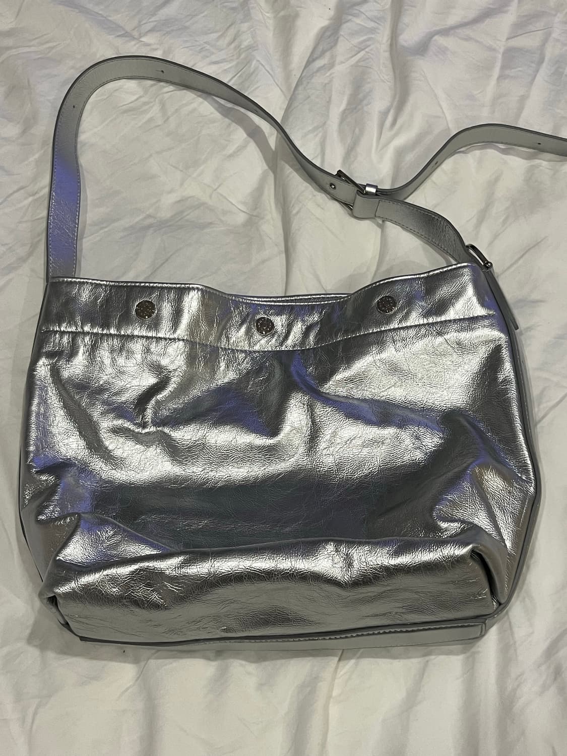 분크 실버 숄더백 상품이미지2