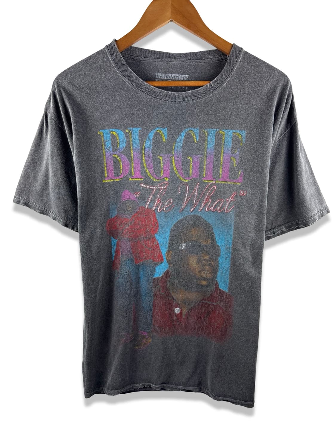the notorious B.I.G 비기 워싱 데미지 티셔츠3833 상품이미지1