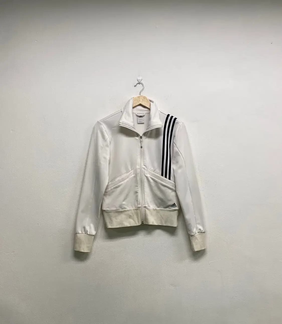 아디다스 글리터 화이트 삼선 져지 트랙탑 90 상품이미지2