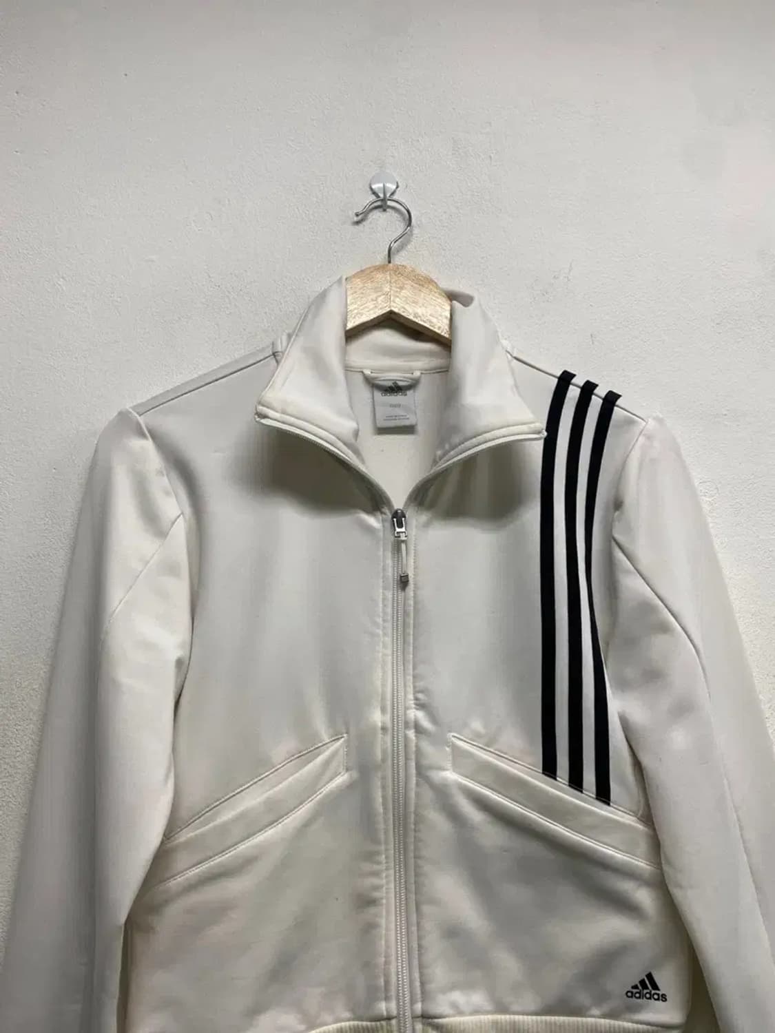 아디다스 글리터 화이트 삼선 져지 트랙탑 90 상품이미지3