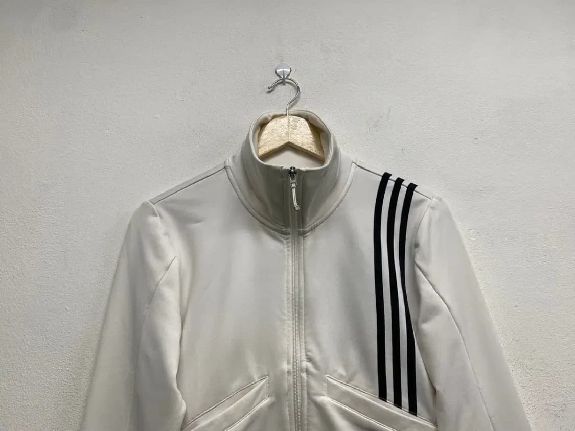 아디다스 글리터 화이트 삼선 져지 트랙탑 90 상품이미지4