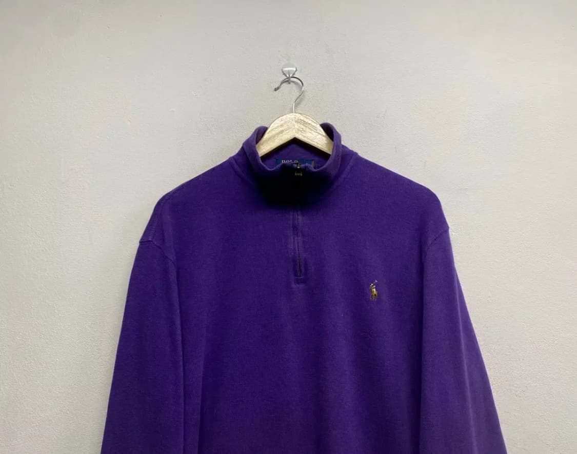 폴로 하프집업 니트 L 상품이미지2