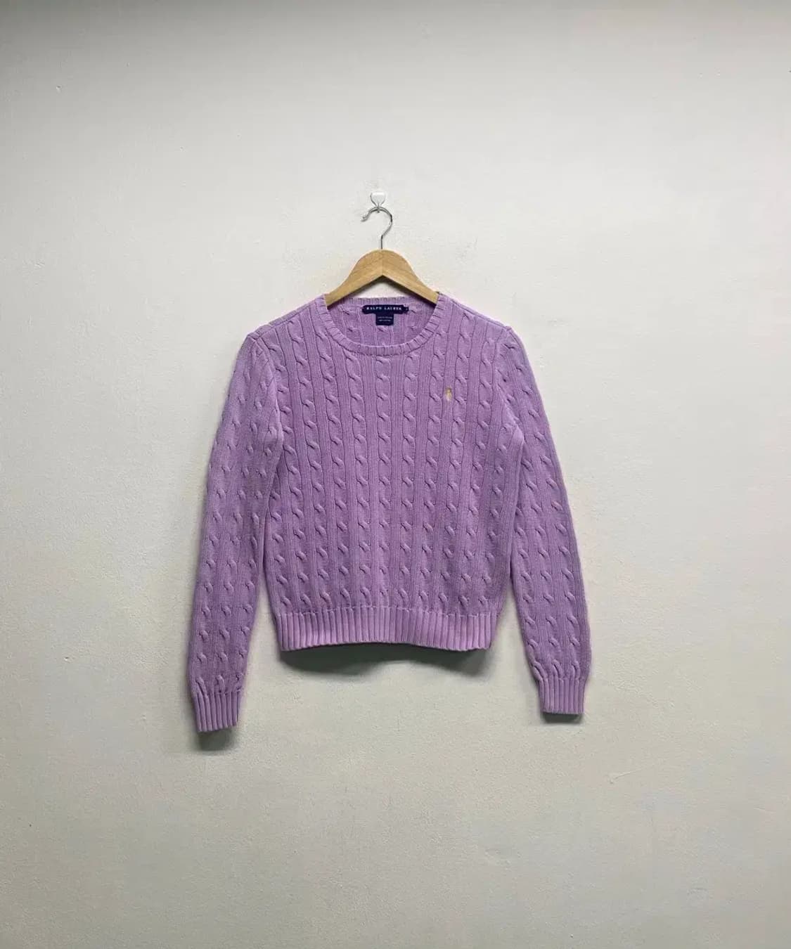 폴로 꽈배기 니트 M 상품이미지1