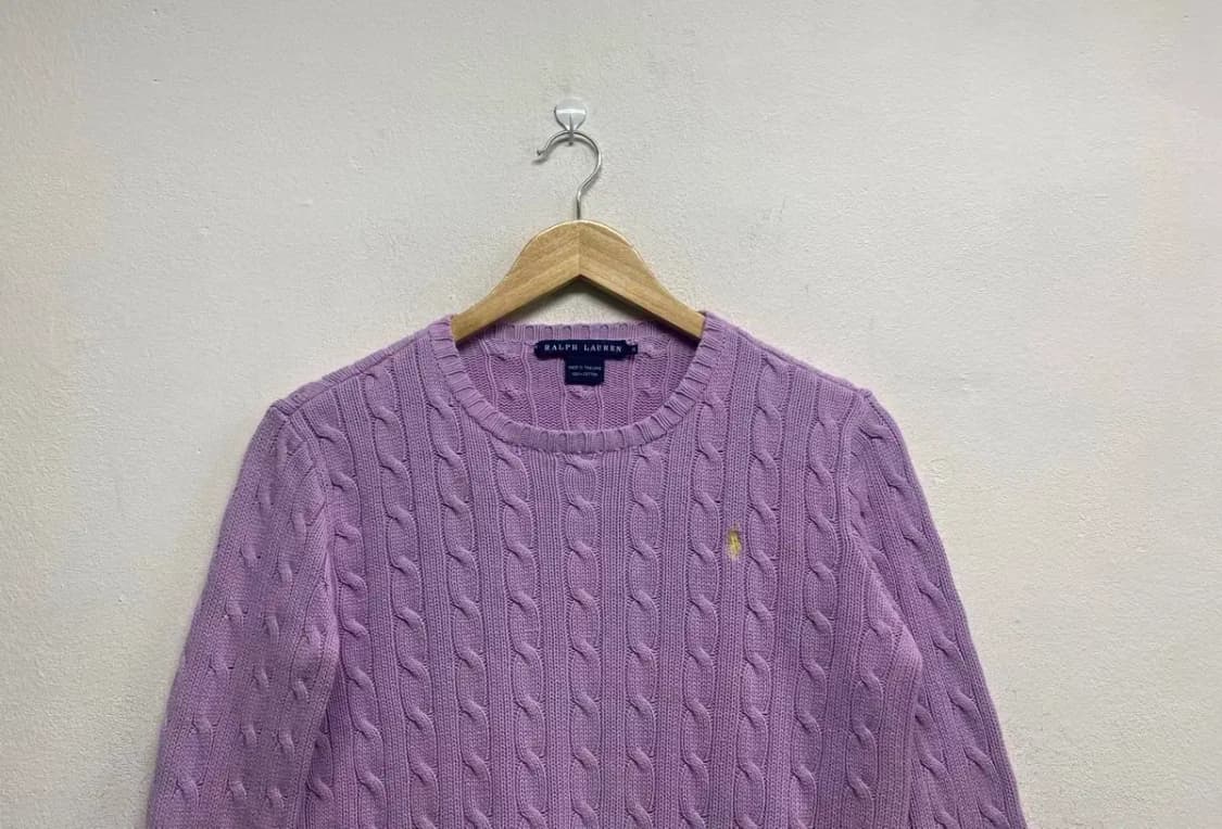 폴로 꽈배기 니트 M 상품이미지2