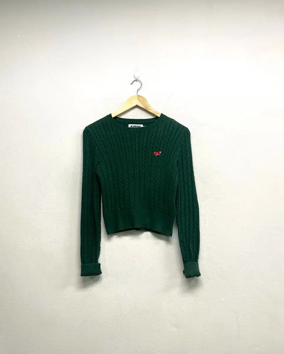 키르시 꽈배기 크롭니트 상품이미지1