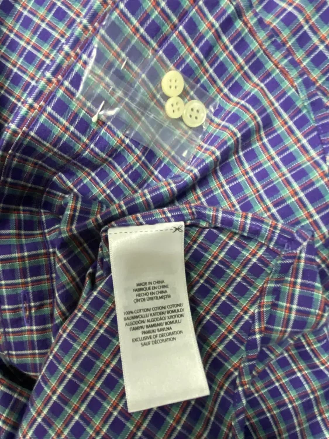 [새제품] Polo 폴로 랄프로렌 체크셔츠 S 상품이미지6